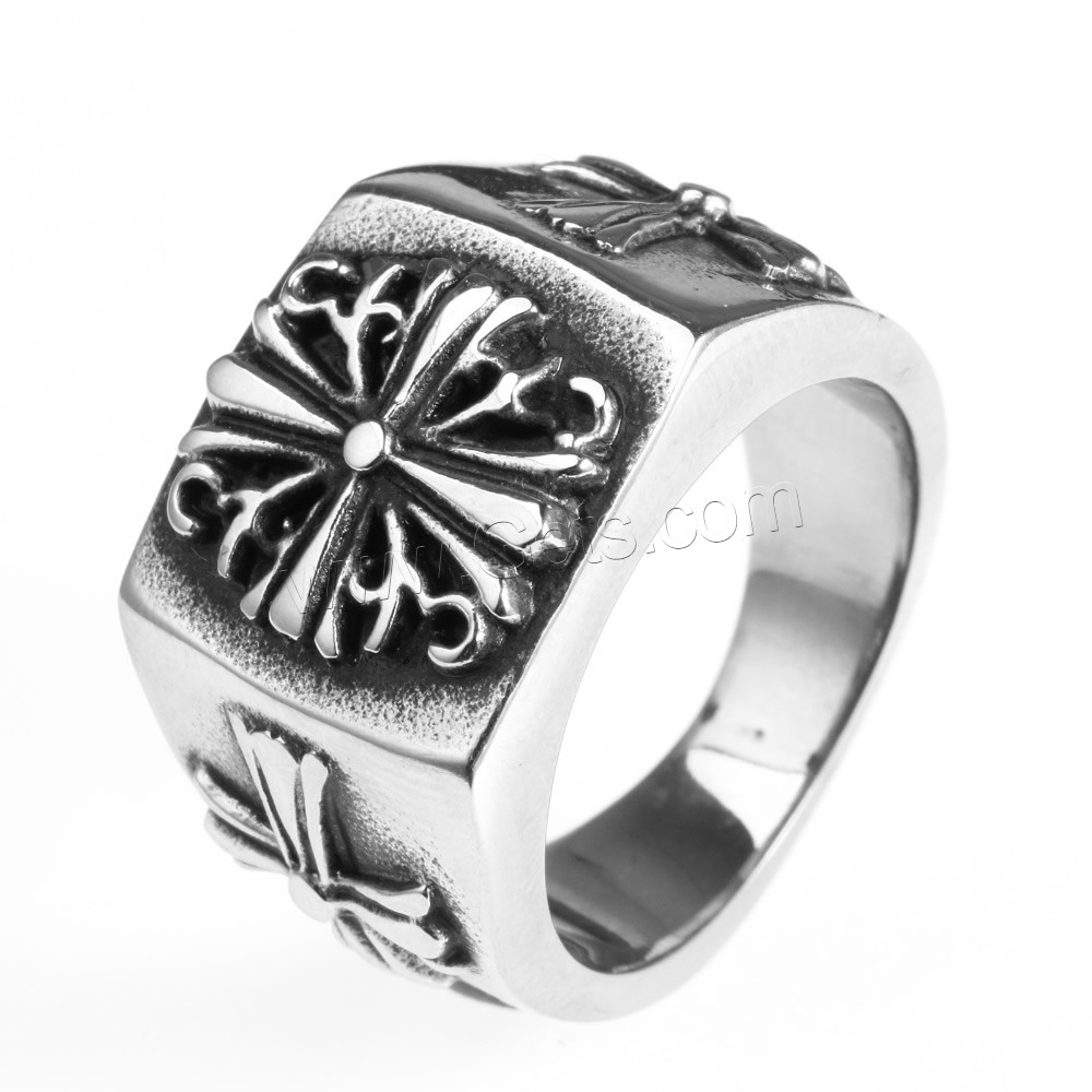 Men Stainless Steel Ring in Bulk, Titanium Steel, different size for choice & blacken, Sold By PC