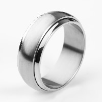 Men Stainless Steel Ring in Bulk, Titanium Steel original color 