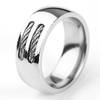 Men Stainless Steel Ring in Bulk, Titanium Steel original color 