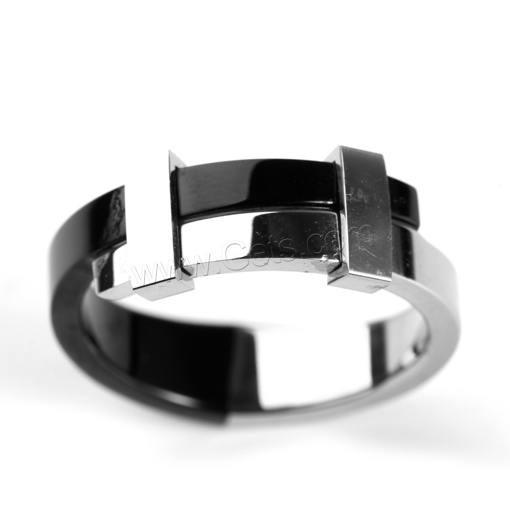 Men Stainless Steel Ring in Bulk, Titanium Steel, plated, different size for choice & two tone, Sold By PC