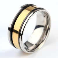 Men Stainless Steel Ring in Bulk, Titanium Steel, plated 