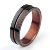 Men Stainless Steel Ring in Bulk, Titanium Steel, plated & two tone 