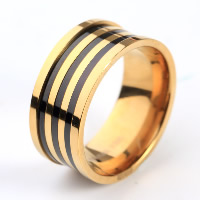 Men Stainless Steel Ring in Bulk, Titanium Steel, plated & two tone 