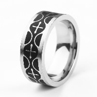 Men Stainless Steel Ring in Bulk, Titanium Steel, plated & two tone 