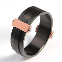 Men Stainless Steel Ring in Bulk, Titanium Steel, plated & two tone 