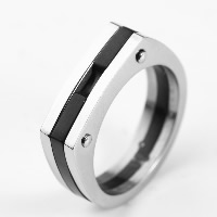 Men Stainless Steel Ring in Bulk, Titanium Steel, plated & two tone 