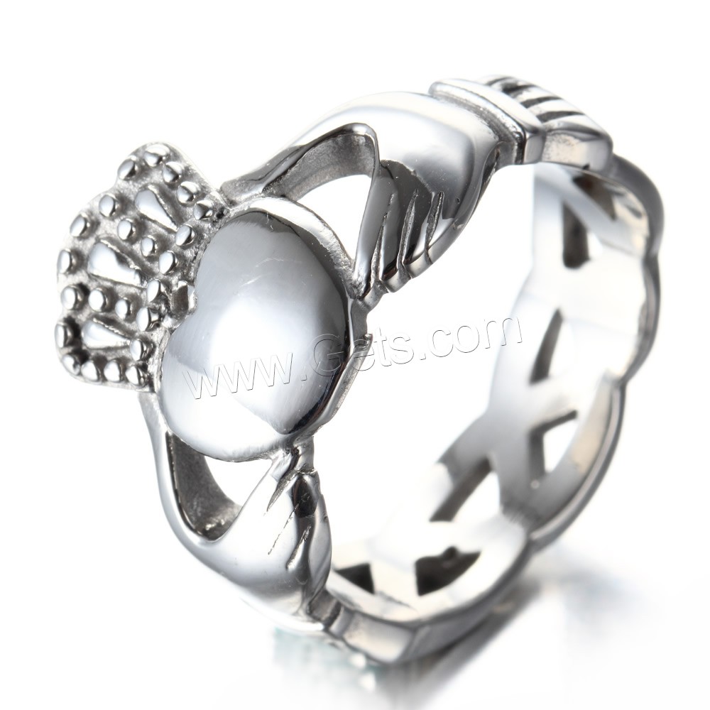 Men Stainless Steel Ring in Bulk, Titanium Steel, different size for choice & blacken, Sold By PC