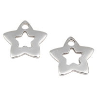 Stainless Steel Star Pendant, original color Approx 1mm 