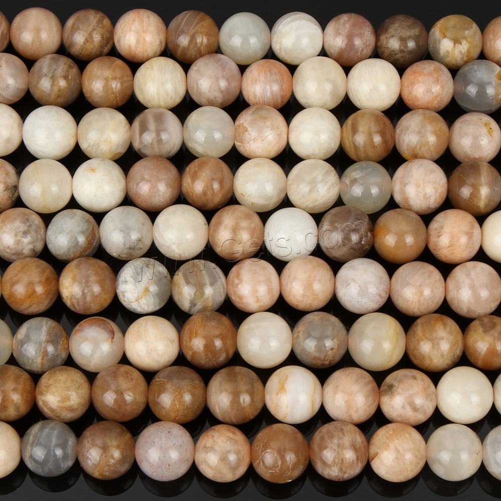 Sunstone Bead, Round, natural, more sizes for choice, Hole:Approx 1mm, Length:Approx 15 Inch, Sold By Strand