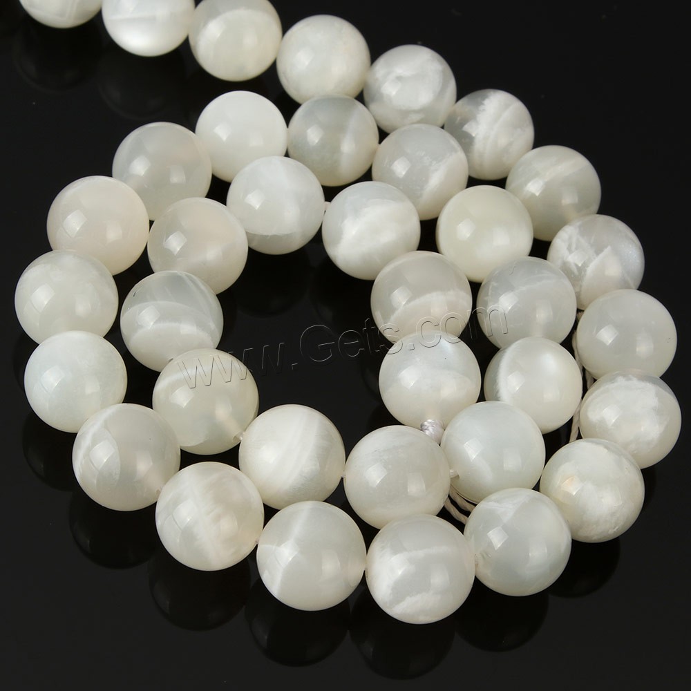 Natural Moonstone Beads, Round, more sizes for choice, Hole:Approx 1mm, Length:15.5 Inch, Sold By Strand