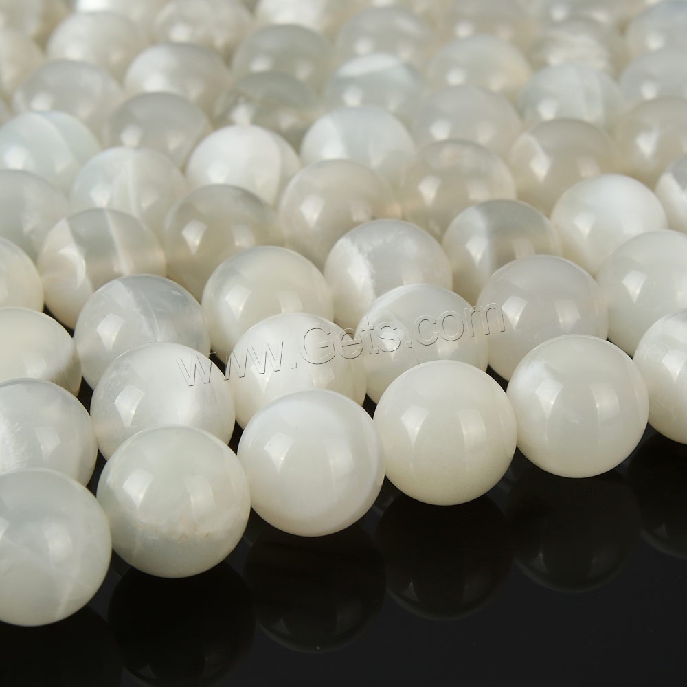 Natural Moonstone Beads, Round, more sizes for choice, Hole:Approx 1mm, Length:15.5 Inch, Sold By Strand