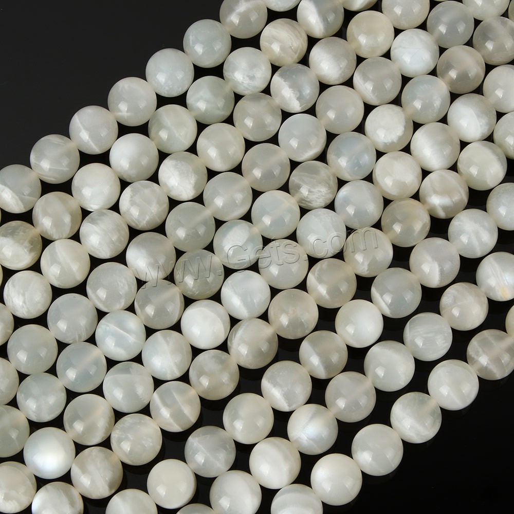 Natural Moonstone Beads, Round, more sizes for choice, Hole:Approx 1mm, Length:15.5 Inch, Sold By Strand