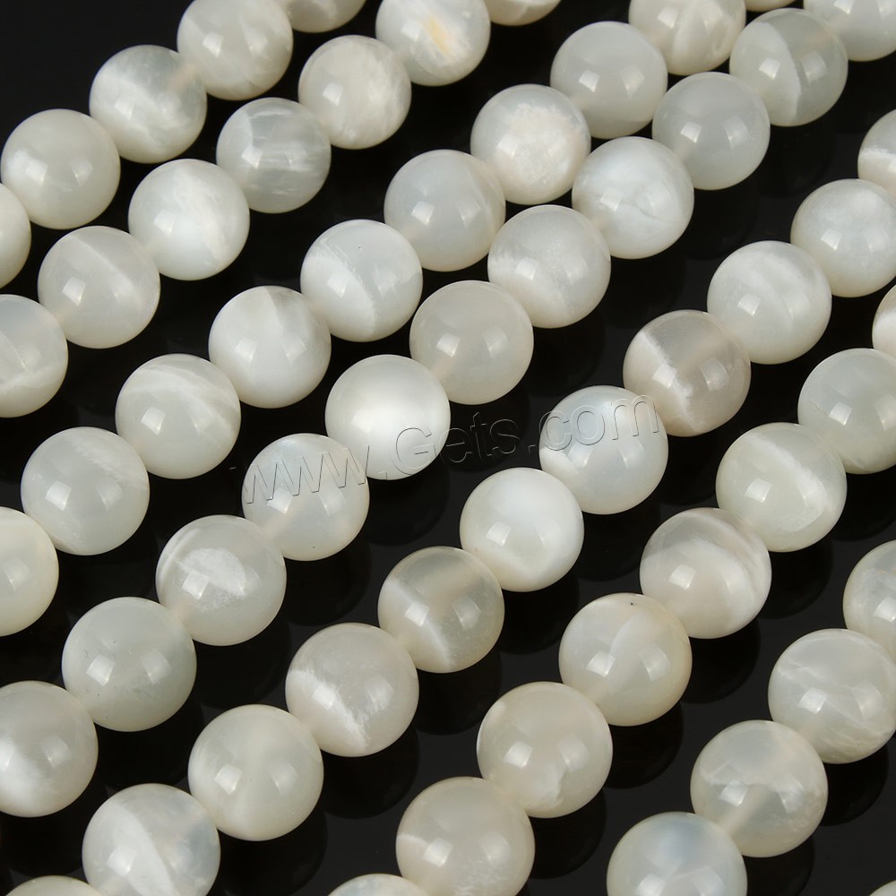 Natural Moonstone Beads, Round, more sizes for choice, Hole:Approx 1mm, Length:15.5 Inch, Sold By Strand