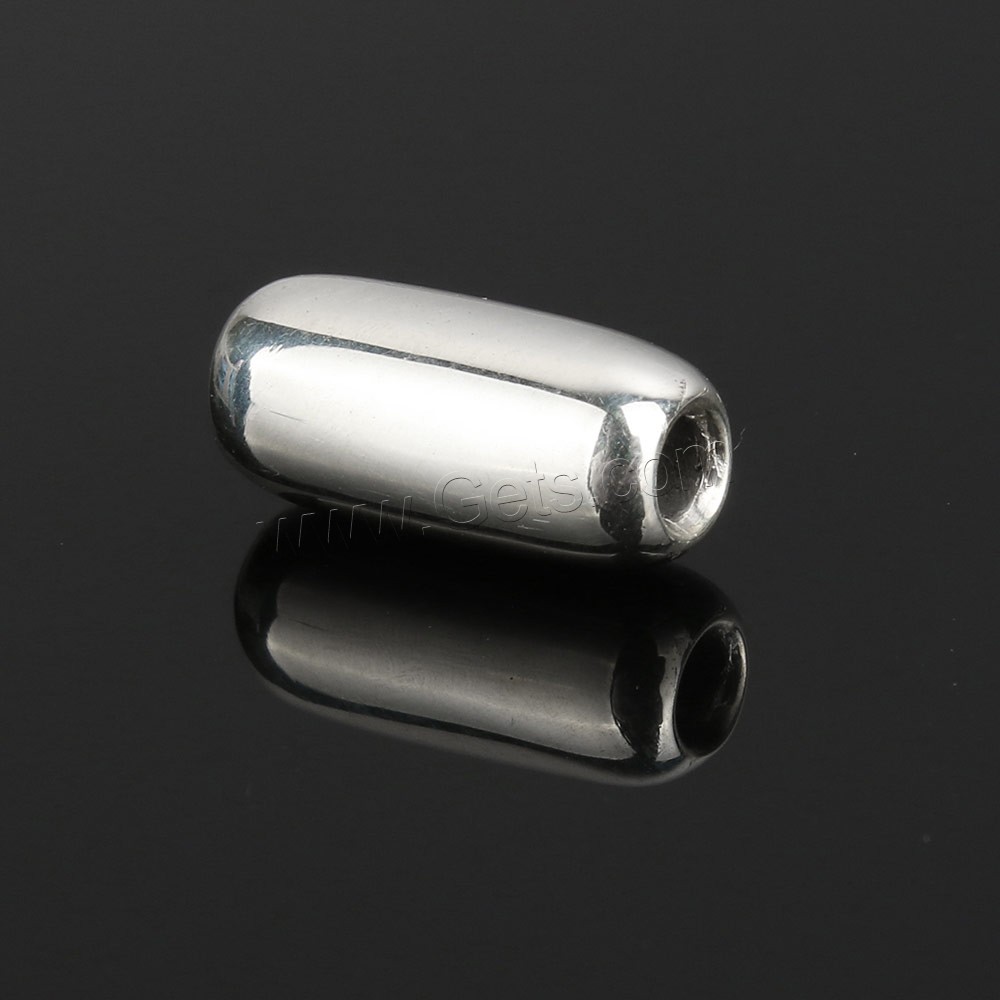 Sterling Silver Seamless Beads, 925 Sterling Silver, Oval, different size for choice, Sold By PC