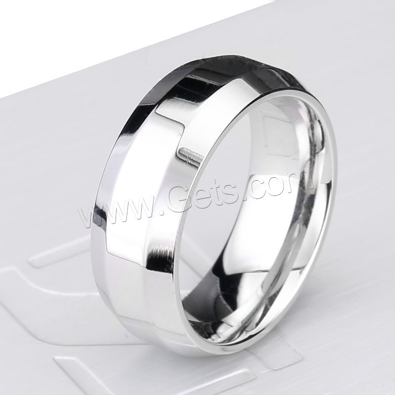 Anillo de dedo de acero inoxidable hombre, acero inoxidable 316L, diverso tamaño para la opción, color original, Vendido por UD