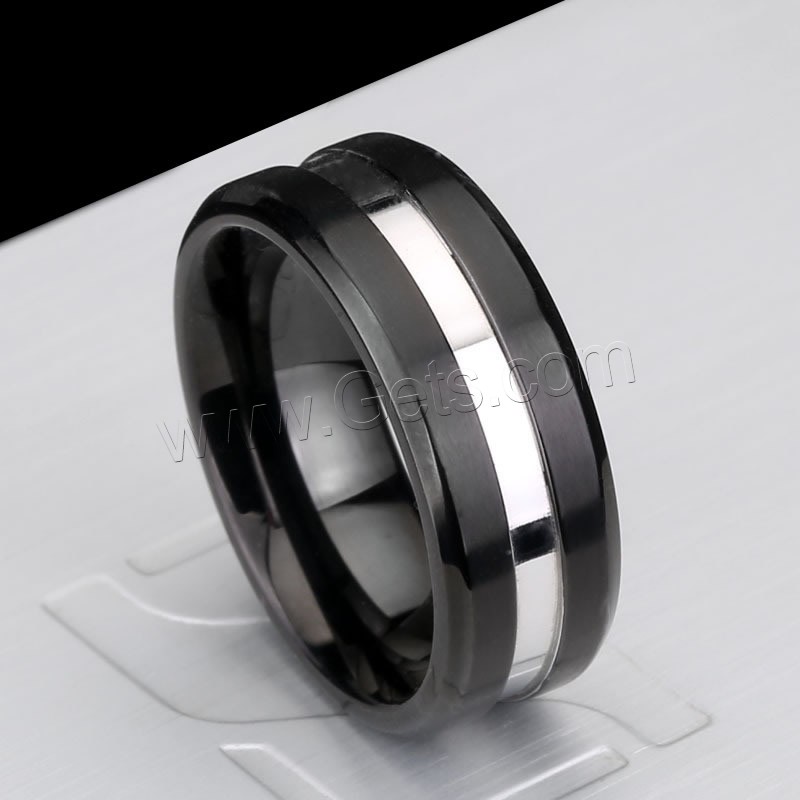 Men Stainless Steel Ring in Bulk, 316L Stainless Steel, plated, different size for choice & two tone, Sold By PC