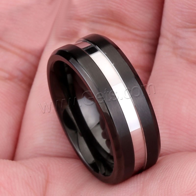 Men Stainless Steel Ring in Bulk, 316L Stainless Steel, plated, different size for choice & two tone, Sold By PC