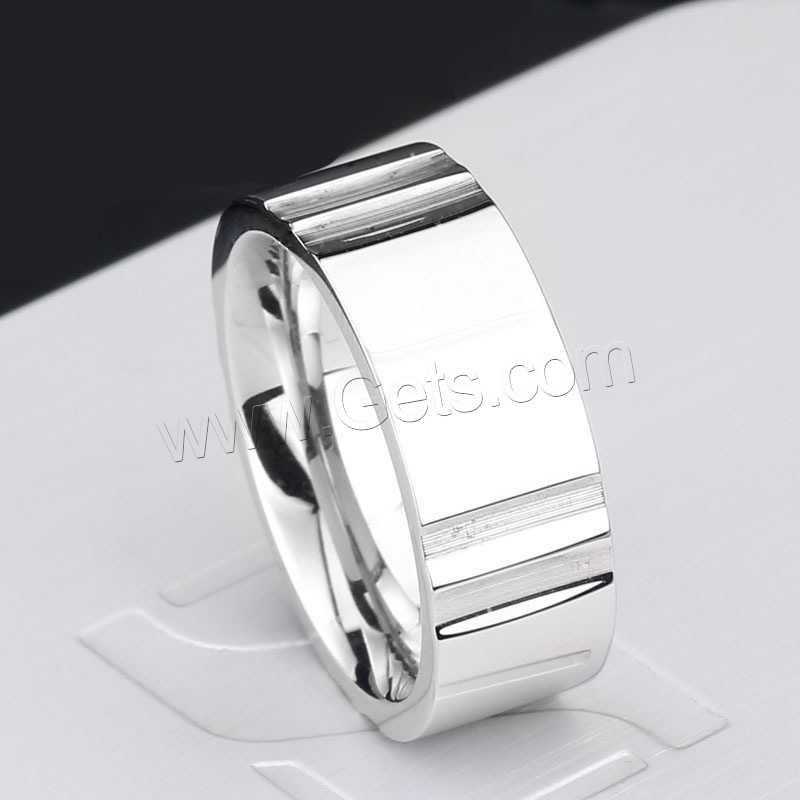 Men Stainless Steel Ring in Bulk, 316L Stainless Steel, different size for choice, original color, Sold By PC