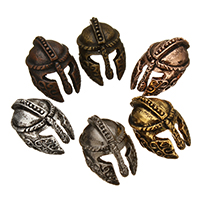 Zinc Alloy Jewelry Beads, Helmet, plated Approx 2mm 