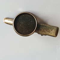 Snap Clip résultats, fer, avec Brass Cadre, Placage, plus de couleurs à choisir, Diamètre inté Environ 12mm, Vendu par PC[