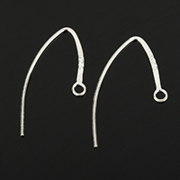 925 Sterling Silver Marquis Earring Hooks, plated Approx 1.5mm 