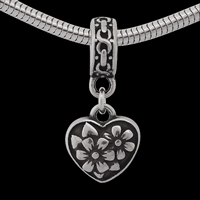 Stainless Steel European Pendants, 316L Stainless Steel, Heart, without troll & blacken Approx 4mm 