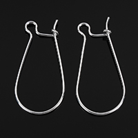 925 Sterling Silver Kidney Earwires, plated 