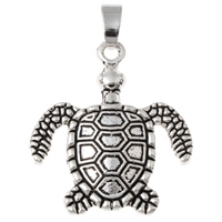 Zinc Alloy Animal Pendants, Turtle, antique silver color plated, lead & cadmium free Approx 