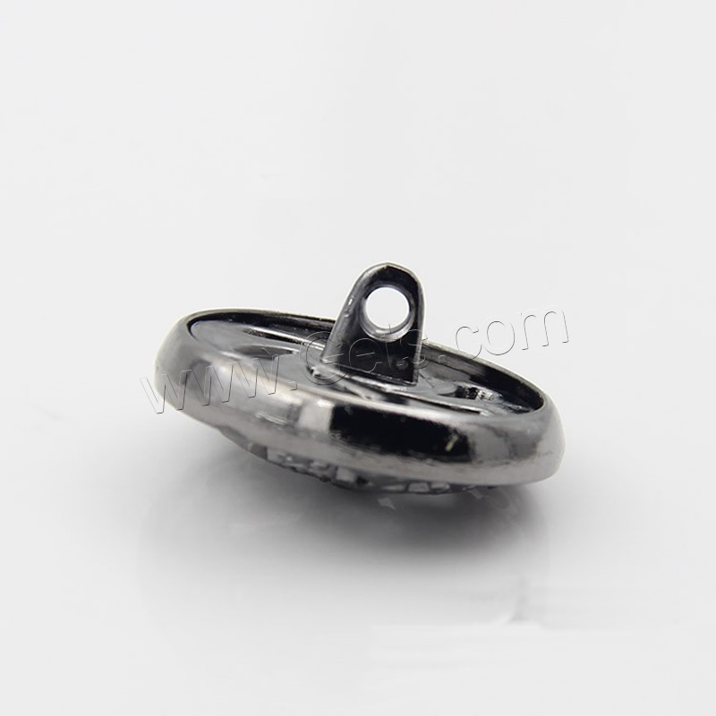 Zinc Alloy Shank Button, plated, different size for choice & hollow, more colors for choice, Sold By PC