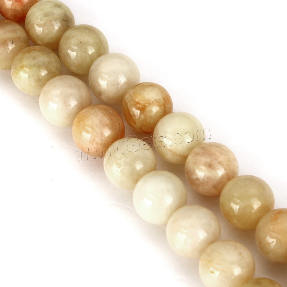 Sunstone Bead, Round, natural, different size for choice, Length:Approx 15 Inch, Sold By Strand