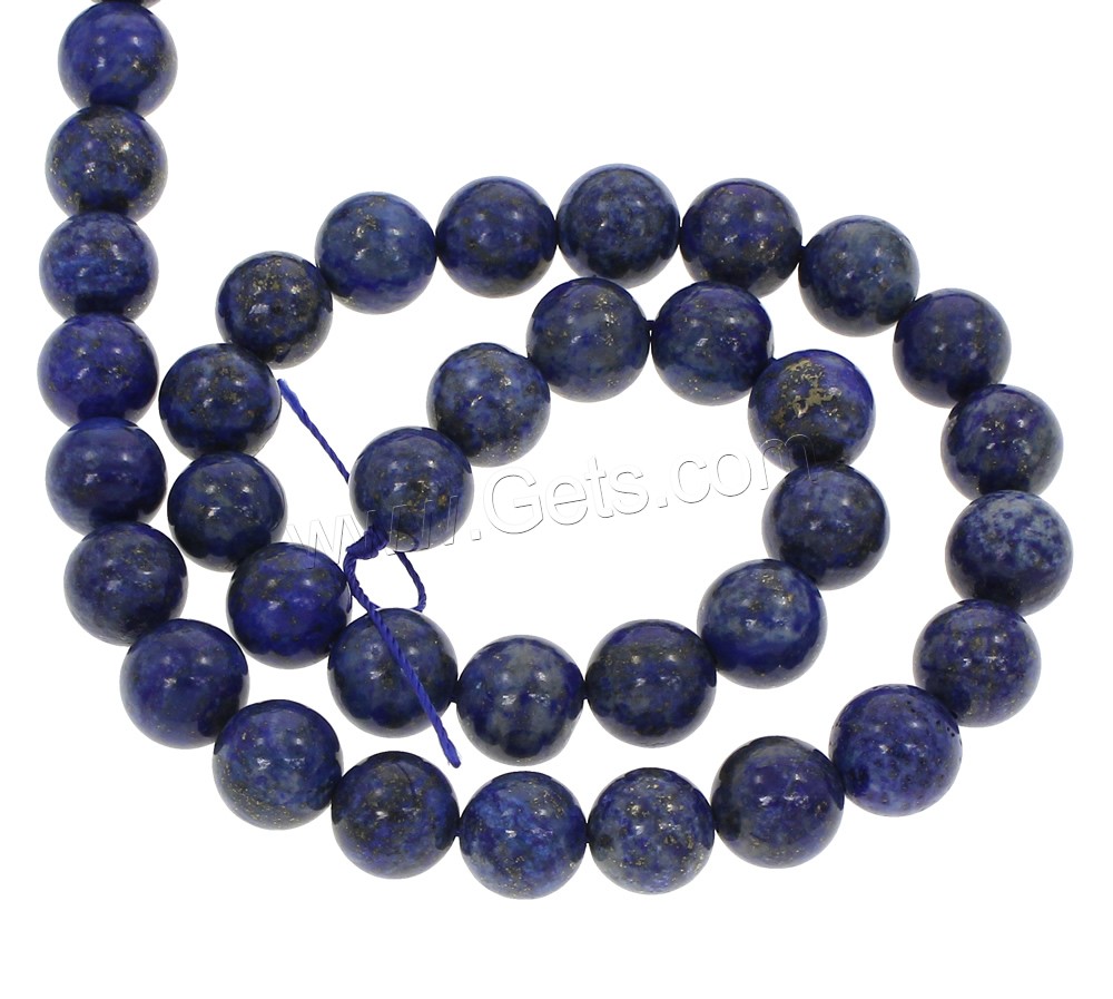 Synthetische Lapis Lazuli Perlen, natürlicher Lapislazuli, rund, verschiedene Größen vorhanden, Bohrung:ca. 1mm, Länge:ca. 15 ZollInch, verkauft von Strang