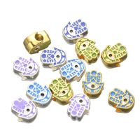 Zinc Alloy Evil Eye Beads, Evil Eye Hamsa, plated, Islamic jewelry & without troll & enamel Approx 4.7mm 