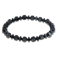 Non Magnetic Hematite Bracelet, black, Grade A  .5 Inch 