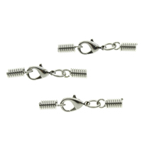 Messinghummerklauenschnalle 
, Messing, plattiert, mit Kabel Spule, keine, frei von Nickel, Blei & Kadmium, 6x33mm, Bohrung:ca. 2mm, 1000PCs/Tasche, verkauft von Tasche