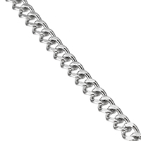 Stainless Steel Curb Chain, original color 