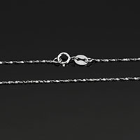 Sterling Silver Necklace Chain, 925 Sterling Silver 1mm 