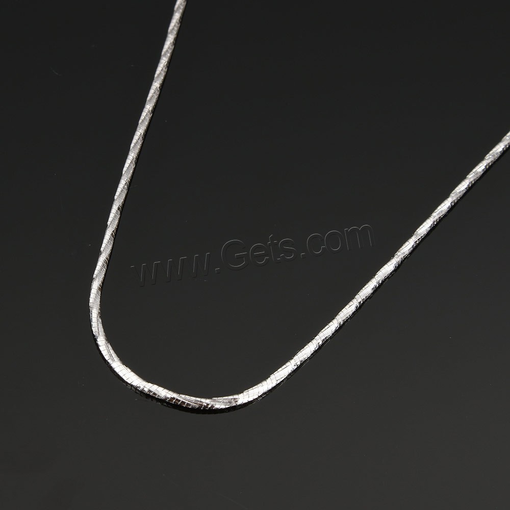 Sterling Silber Collier Kette, 925 Sterling Silber, unterschiedliche Länge der Wahl & Schlangekette, 1.3mm, verkauft von Strang