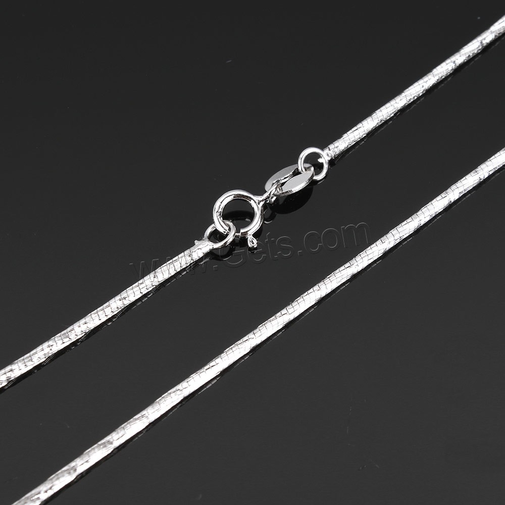 Sterling Silber Collier Kette, 925 Sterling Silber, unterschiedliche Länge der Wahl & Schlangekette, 1.3mm, verkauft von Strang