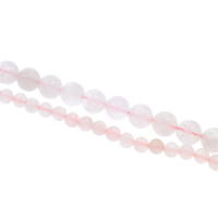 Natural Rose Quartz Beads, Round Approx 1mm Approx 15 Inch 