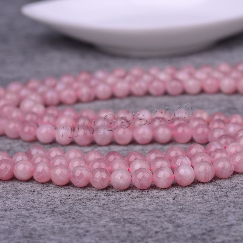 Natural Rose Quartz Beads, Round, different size for choice, Grade AAAAA, Hole:Approx 1-2mm, Length:Approx 15 Inch, Sold By Strand