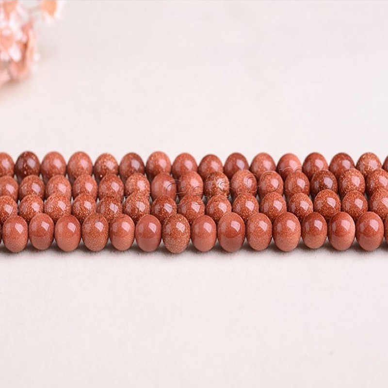 Goldstone Beads, Round, synthetic, different size for choice, Hole:Approx 1-2mm, Length:Approx 15 Inch, Sold By Strand