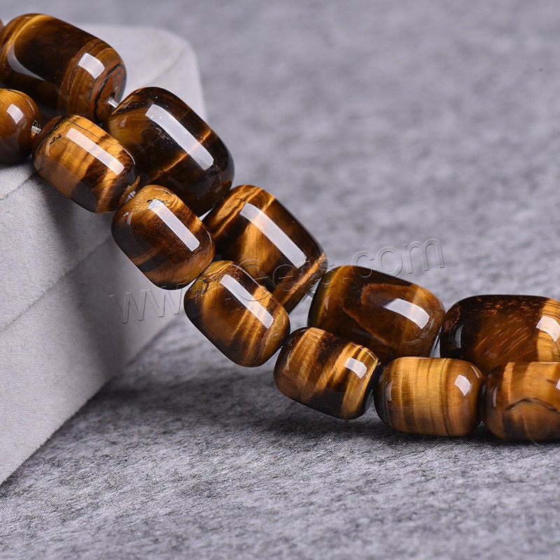 Tiger Eye Beads, Oval, natural, different size for choice, golden yellow, Grade AAAAA, Hole:Approx 1-2mm, Length:Approx 15 Inch, Sold By Strand