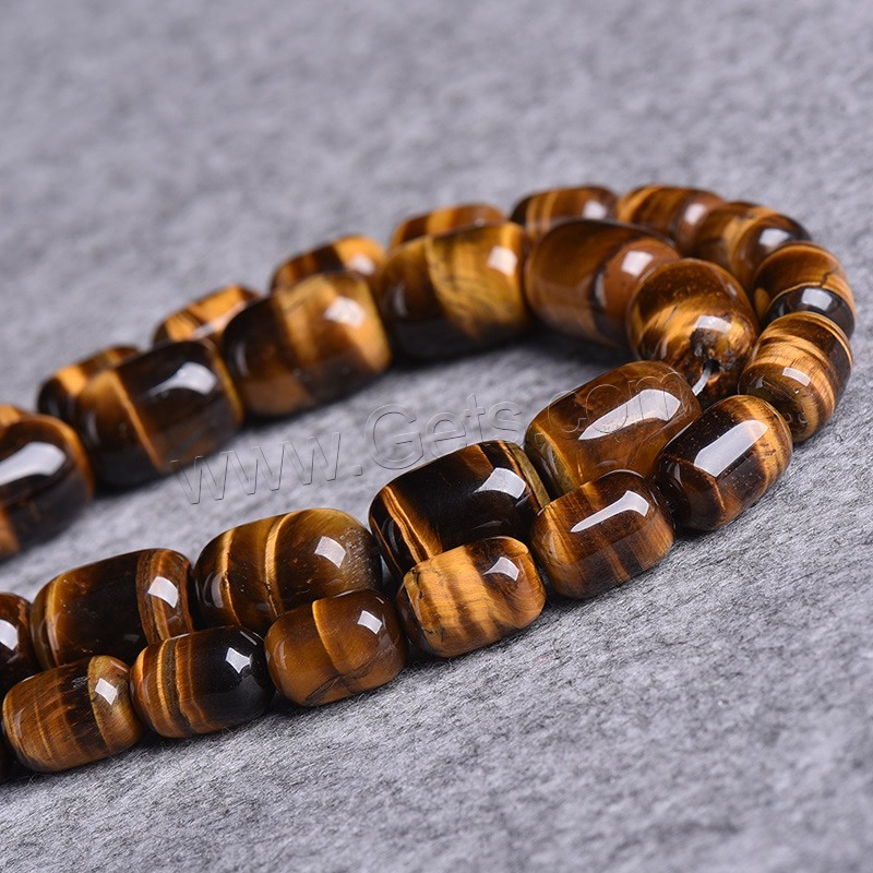 Tiger Eye Beads, Oval, natural, different size for choice, golden yellow, Grade AAAAA, Hole:Approx 1-2mm, Length:Approx 15 Inch, Sold By Strand