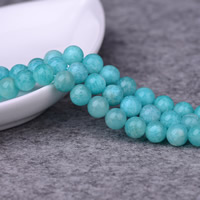 Perles amazonite, Rond, naturel, normes différentes pour le choix, année AAAAA Environ 1-2mm Environ 15 pouce, Vendu par brin