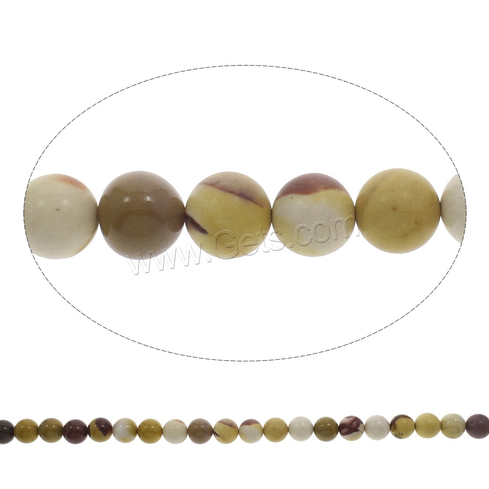 Yolk Stone Bead, Round, different size for choice, Hole:Approx 1mm, Length:Approx 15 Inch, Sold By Strand