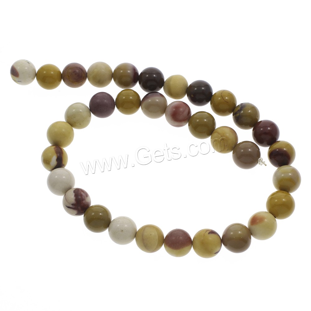 Yolk Stone Bead, Round, different size for choice, Hole:Approx 1mm, Length:Approx 15 Inch, Sold By Strand