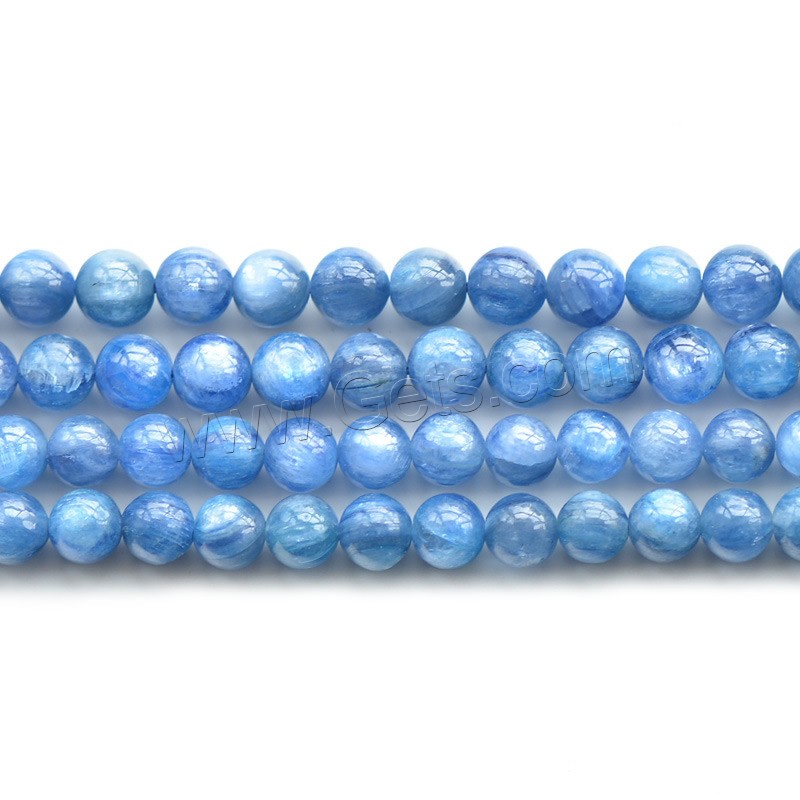 Natural Kyanite Beads, Round, different size for choice, Length:Approx 15 Inch, Sold By Strand