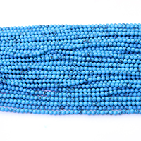 Turquoise blanc naturel goutte, Rond, normes différentes pour le choix Environ 0.5mm Environ 16 pouce, Vendu par brin