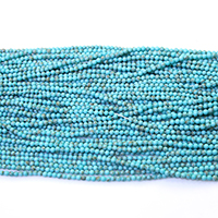 Turquoise blanc naturel goutte, Rond, normes différentes pour le choix Environ 0.5mm Environ 16 pouce, Vendu par brin