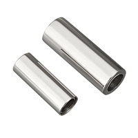 Round Stainless Steel Magnetic Clasp, Column, plated 